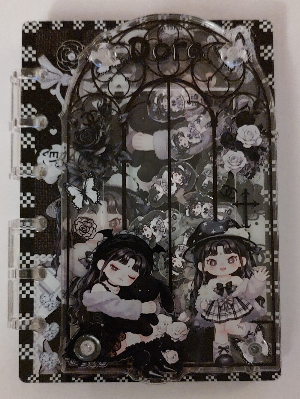 New! A7 Dora Designer Acrylic Shaker Notebook With Paper
